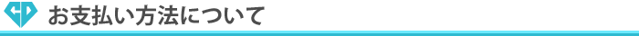 お支払い方法について