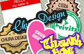 ステッカー形状